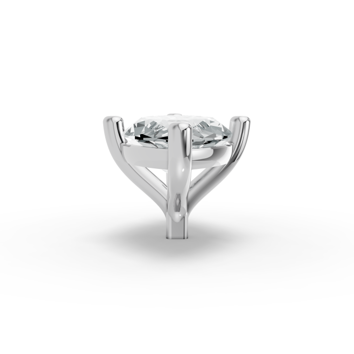 1.00CT Marquise Shape Lab Grown Diamond 4 Prong Head in 14KT White Gold