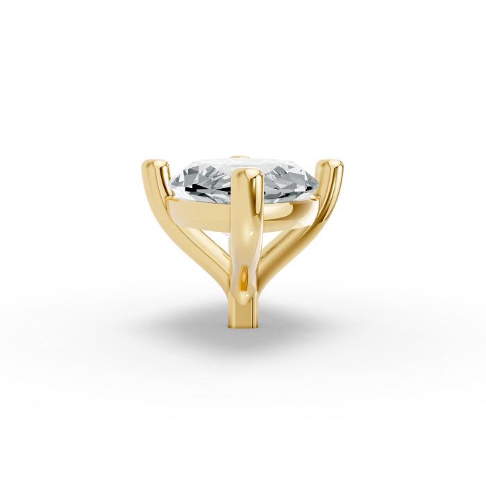 1.00CT Marquise Shape Lab Grown Diamond 4 Prong Head in 14KT White Gold