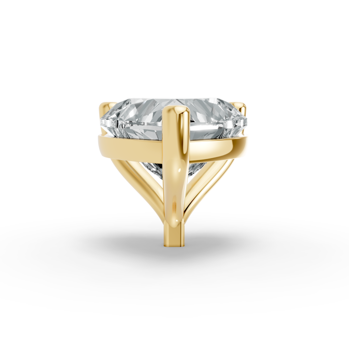 1.00CT Heart Shape Lab Grown Diamond 3 Prong Head in 14KT White Gold