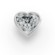1.00CT Heart Shape Lab Grown Diamond Full Bezel Head in 14KT White Gold
