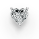 1.00CT Heart Shape Lab Grown Diamond 3 Prong Head in 14KT White Gold