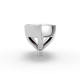 1.00CT Marquise Shape Lab Grown Diamond Half Bezel Head in 14KT White Gold