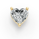 1.00CT Heart Shape Lab Grown Diamond 3 Prong Head in 14KT White Gold