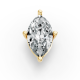 1.00CT Marquise Shape Lab Grown Diamond 4 Prong Head in 14KT White Gold