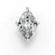 1.00CT Marquise Shape Lab Grown Diamond 4 Prong Head in 14KT White Gold